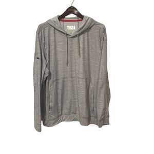 Greg Norman, Light Gray, 1/4 zip with hood, Size XL, NB35